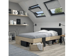 SWIVEL - Lit gain de place pour couchage 140x190