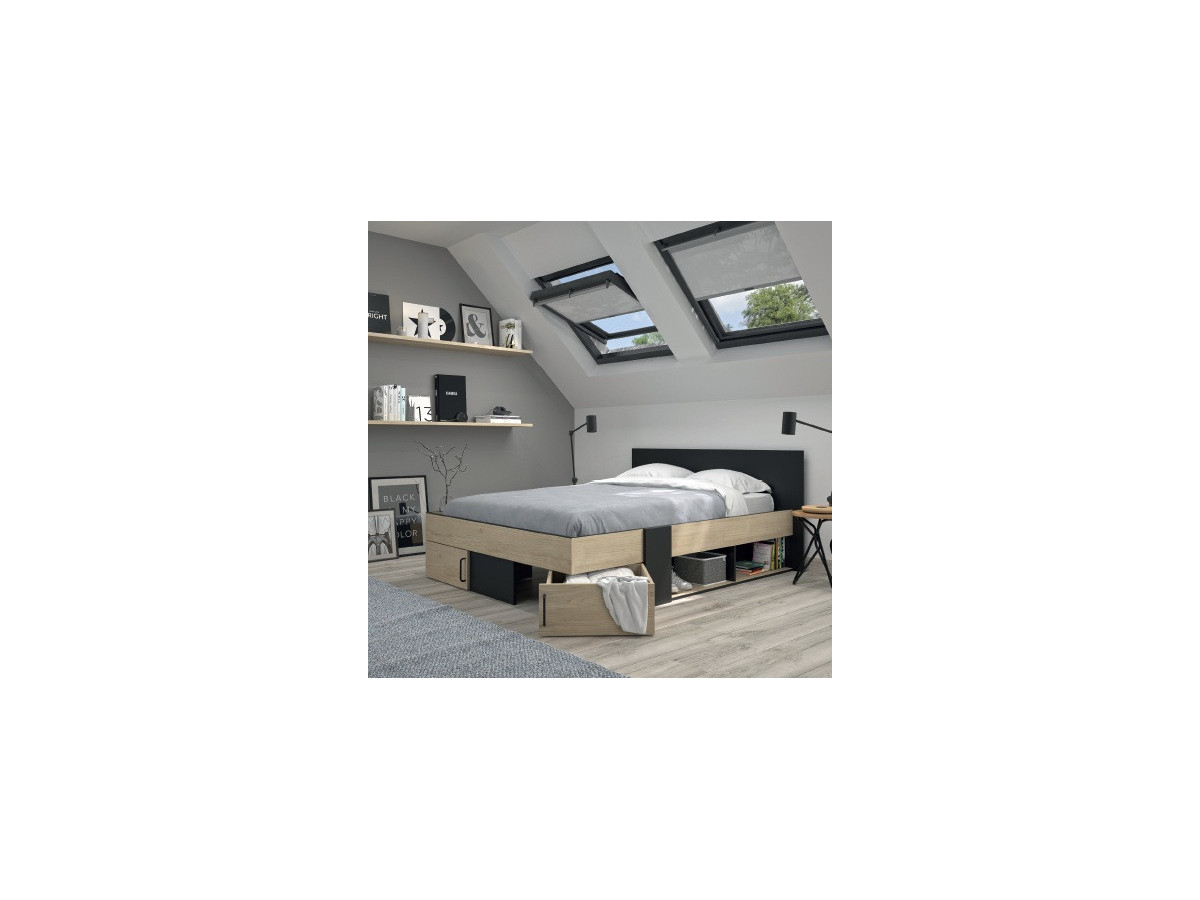 SWIVEL - Lit gain de place pour couchage 140x190