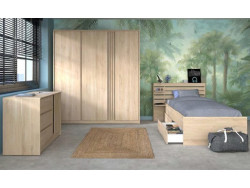 ESCALE - Commode 3 tiroirs 1 porte