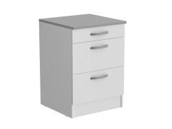 EKO - Meuble bas 1 tiroir 2 tiroirs cosserolier 60 cm