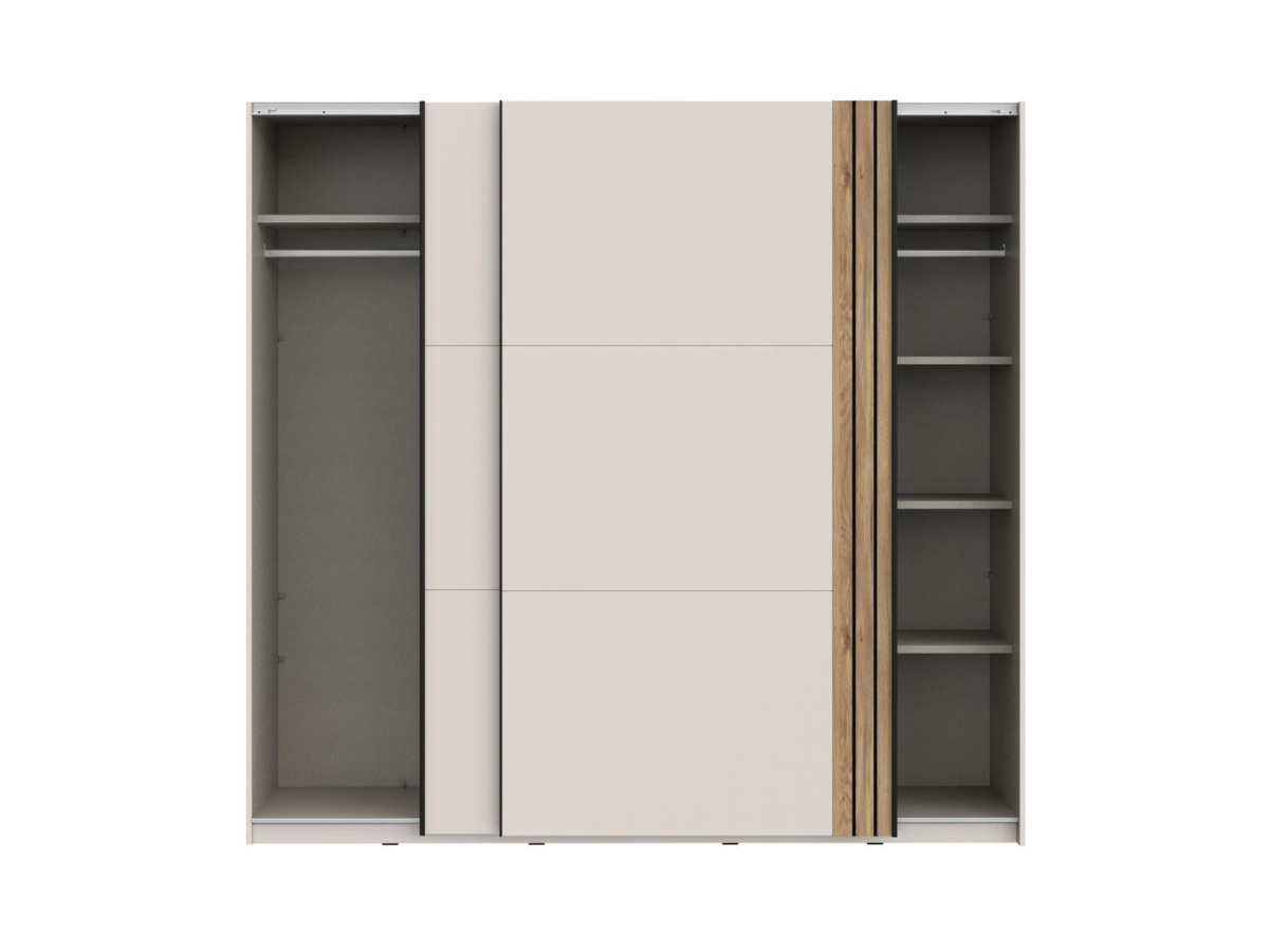 WAIKATO - Armoire 2 portes coulissantes imitation sable