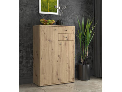 TEMPRA - Meuble d'appoint 2 portes 2 tiroirs