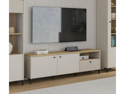 BIXBITE - Meuble TV-Hifi gauche 2 portes 1 tiroir 1 niche