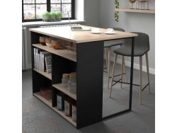 BRUNCH - Ilot central 5 espaces de rangement