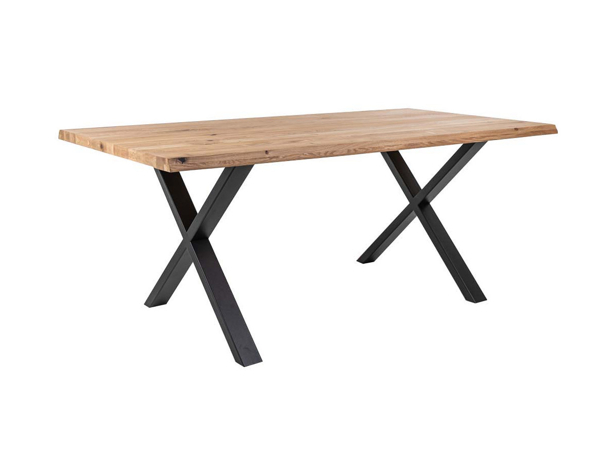 VALLANDRY - Table de séjour 220 cm pieds X