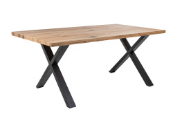 MERIBEL - Table de séjour 180 cm pieds X