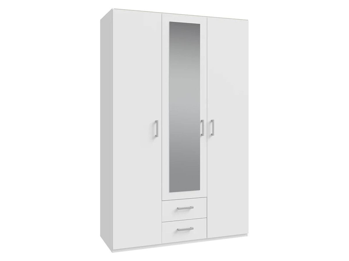 ECONOBOX 2 - Armoire 3 portes 1 miroir 2 tiroirs