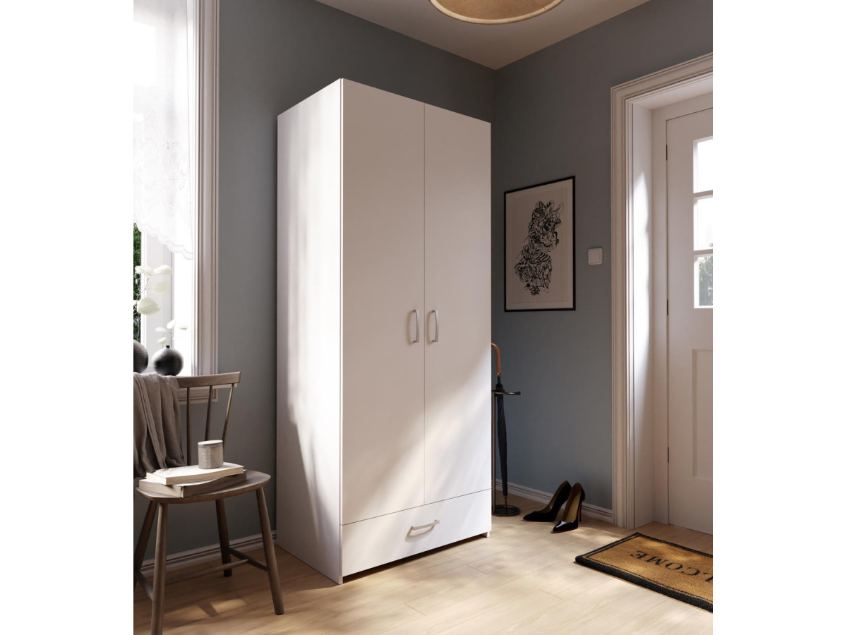 ECONOBOX  - Armoire 2 portes 1 tiroir