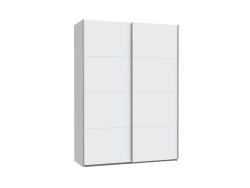 SCHACH & MATT - Armoire 2 portes coulissantes en 150 cm blanc