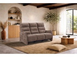 SOLENE - Canapé relaxation 3 places relaxation