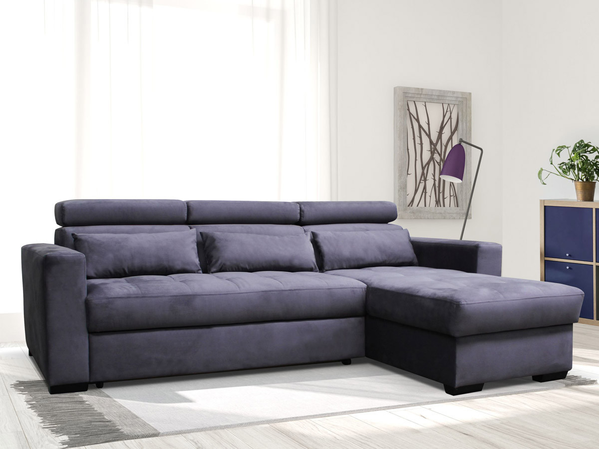 MONSON - Canapé d'angle convertible réversible