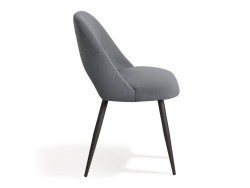 AIMABLE - Chaise de séjour gris foncé