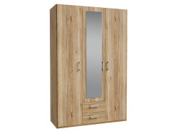ECONOBOX 2 - Armoire 3 portes 1 miroir 2 tiroirs