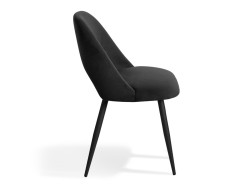 AIMABLE - Chaise de séjour noire