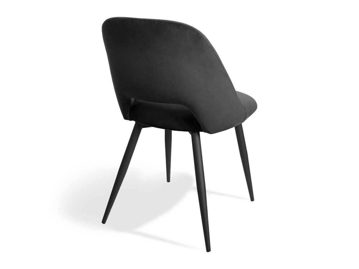 AIMABLE - Chaise de séjour noire