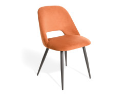 AIMABLE - Chaise de séjour orange