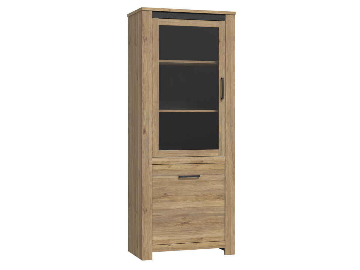 SAN CAYETANO - Vitrine 1 porte 1 tablette 1 porte vitrée 2 tablettes 