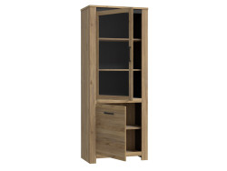 SAN CAYETANO - Vitrine 1 porte 1 tablette 1 porte vitrée 2 tablettes