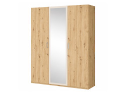 TANAIA - Armoire 3 portes ouvrantes 1 miroir