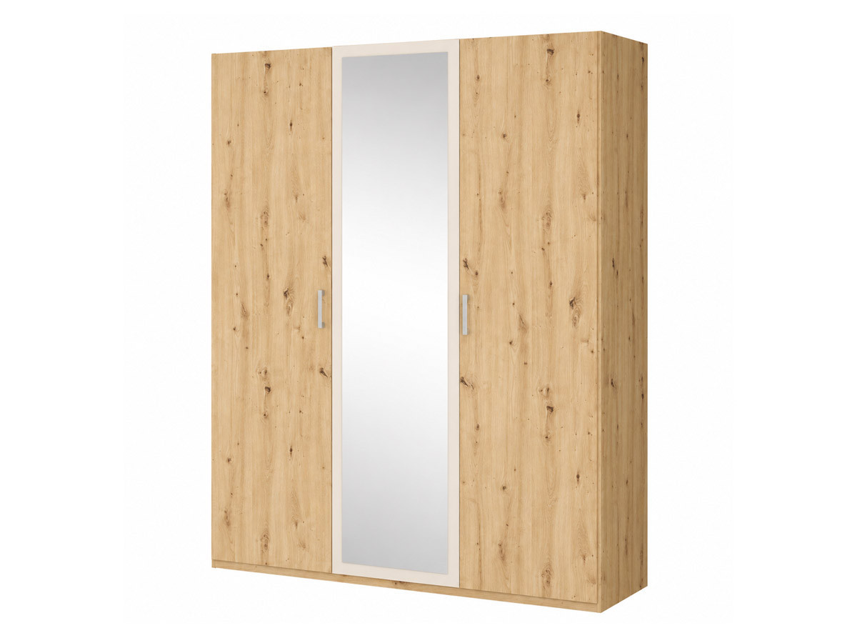 TANAIA - Armoire 3 portes ouvrantes 1 miroir 