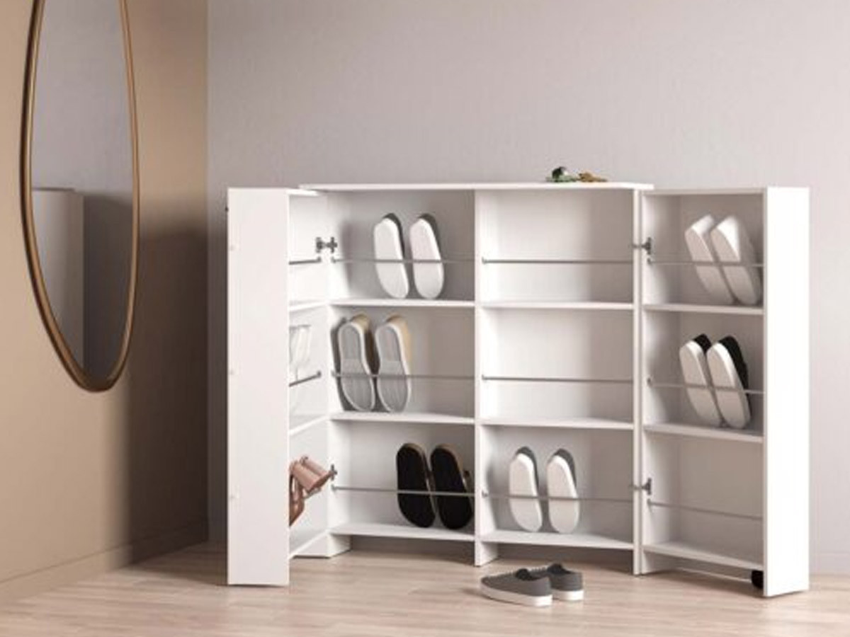 CUBE - Meuble à chaussures 2 portes 