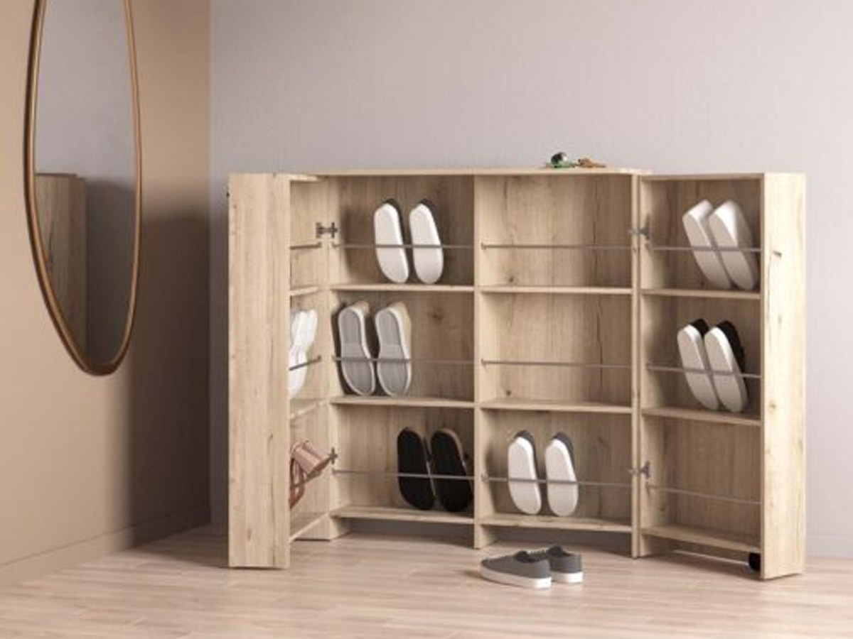 CUBE - Meuble à chaussures 2 portes 