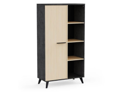 KENT - Vitrine 1 porte 4 niches