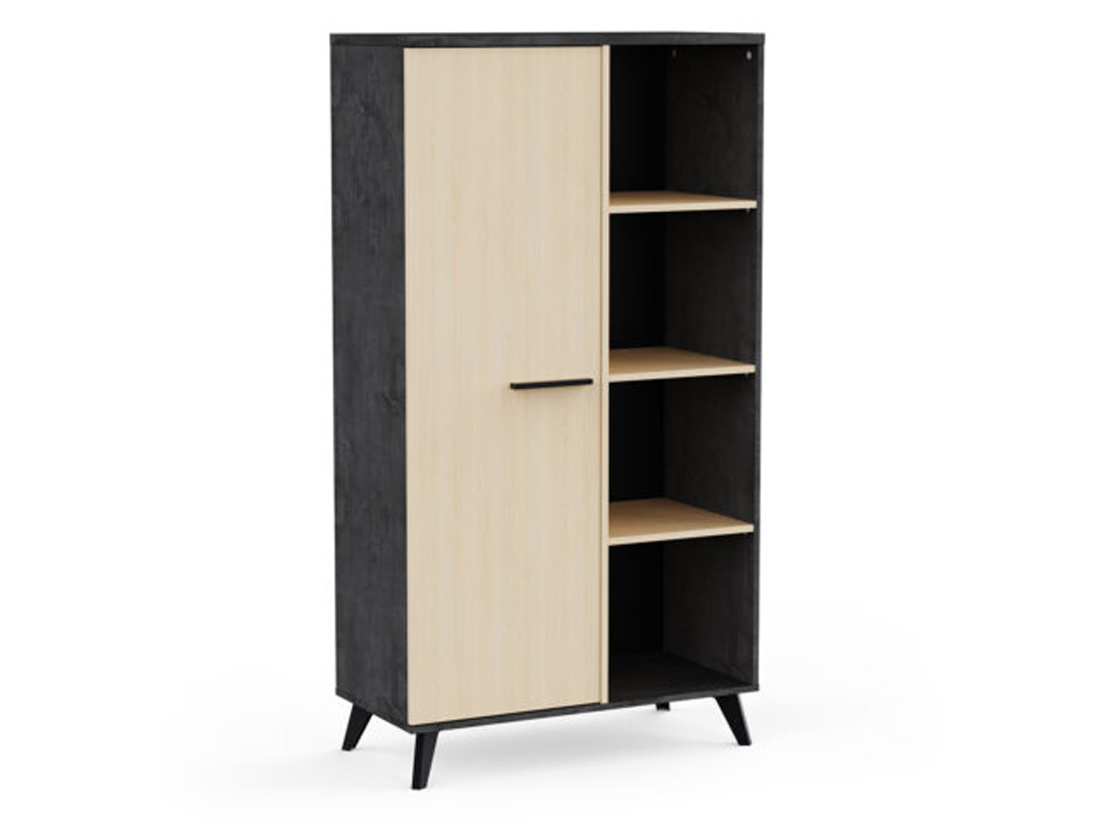 KENT - Vitrine 1 porte 4 niches 