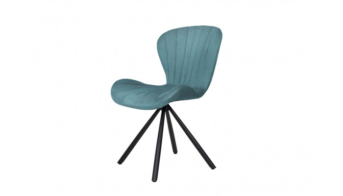 VICTORIA -  Lot de 2 chaises Bleu...