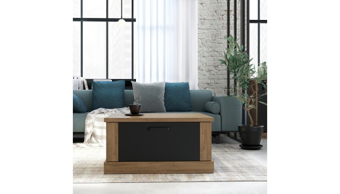 PHOEBUS - Table basse 2 tiroirs