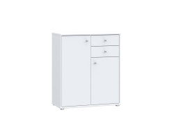 TEMPRA - Meuble d'appoint 2 portes 2 tiroirs