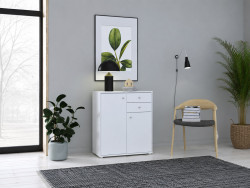 TEMPRA - Meuble d'appoint 2 portes 2 tiroirs