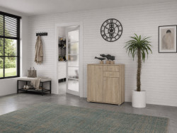 TEMPRA - Meuble d'appoint 2 portes 2 tiroirs