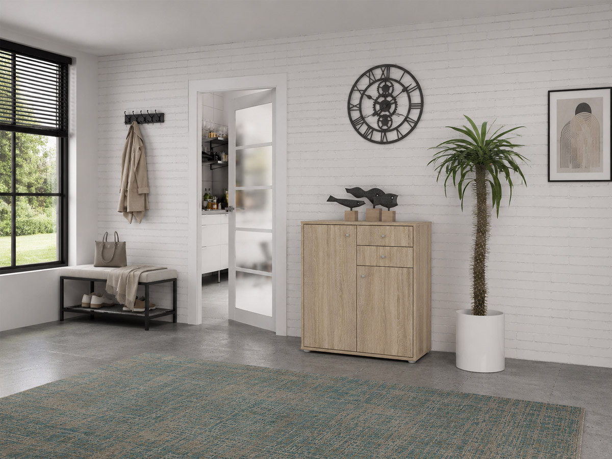 TEMPRA - Meuble d'appoint 2 portes 2 tiroirs