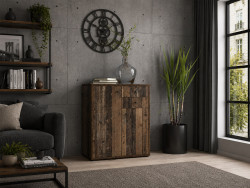 TEMPRA - Meuble d'appoint 2 portes 2 tiroirs
