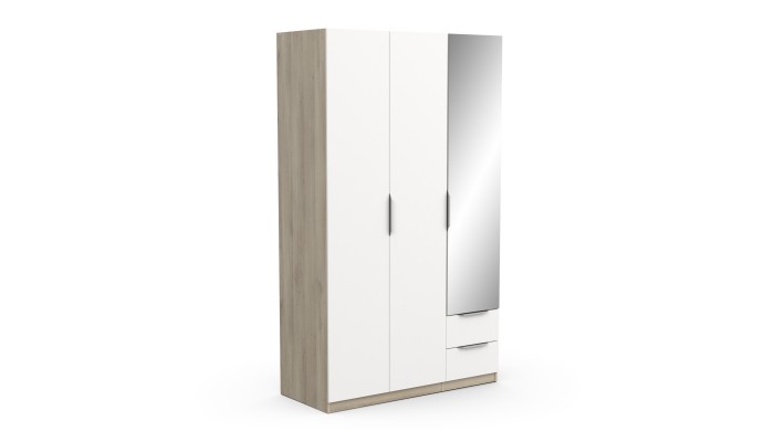 BOSTER - Armoire 3 portes 2 tiroirs 1...