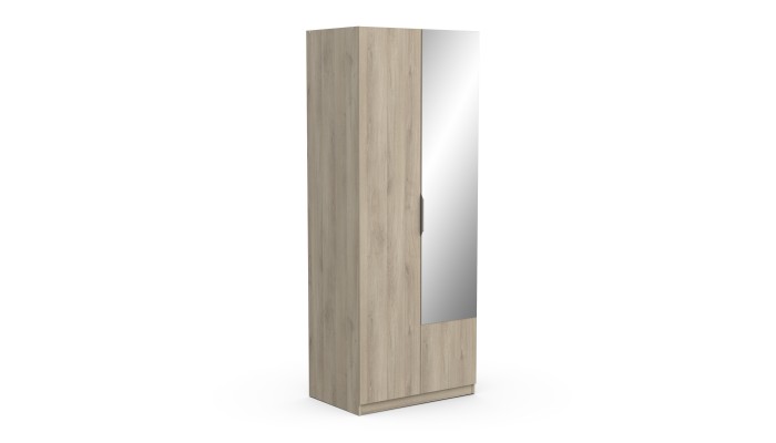 BOSTER - Armoire 2 portes 1 miroir