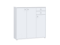 TEMPRA - Meuble d'appoint 3 portes 2 tiroirs