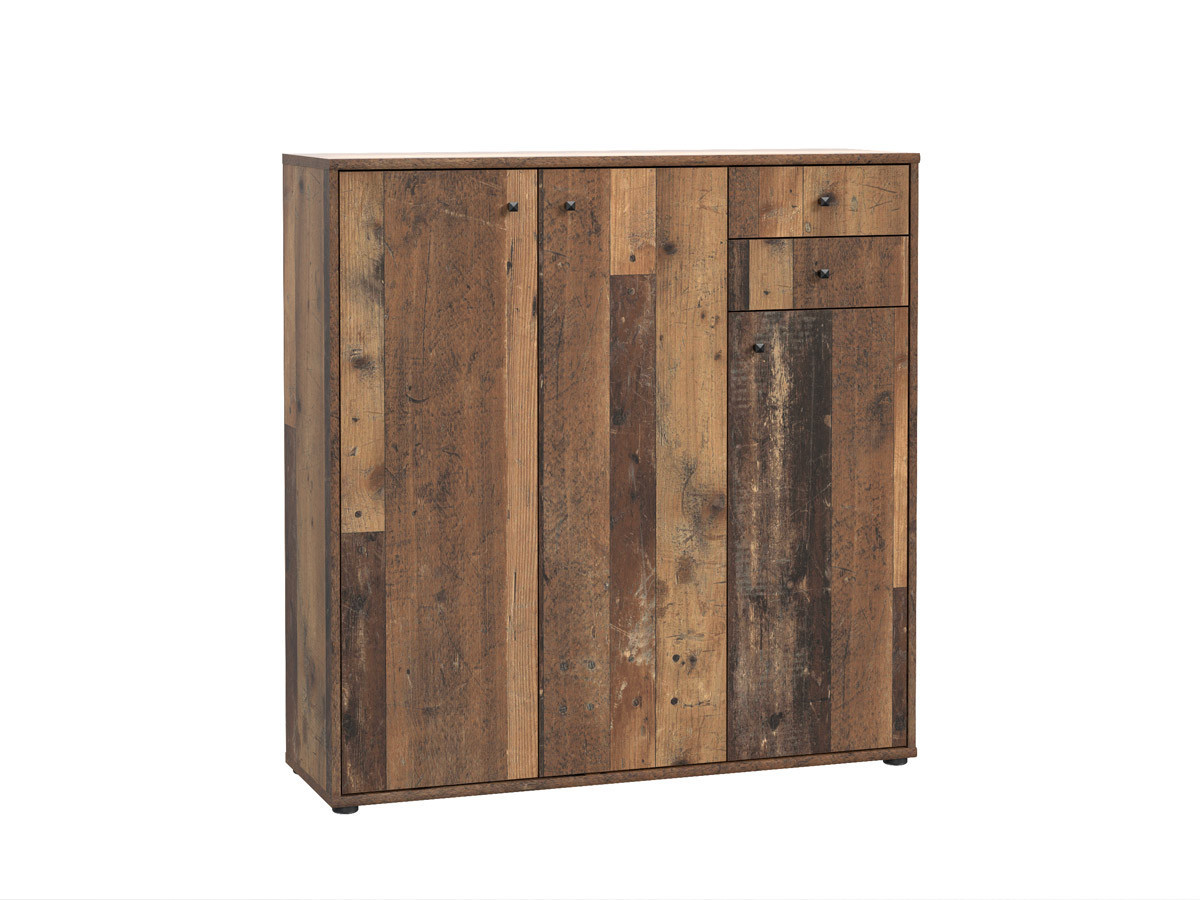 TEMPRA - Meuble d'appoint 3 portes 2 tiroirs