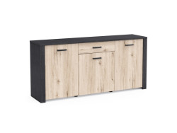 AUBRAC - Enfilade 3 portes 1 tiroir