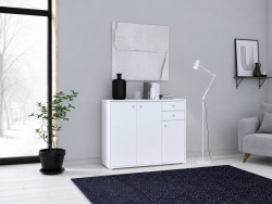 TEMPRA - Meuble d'appoint 3 portes 2 tiroirs