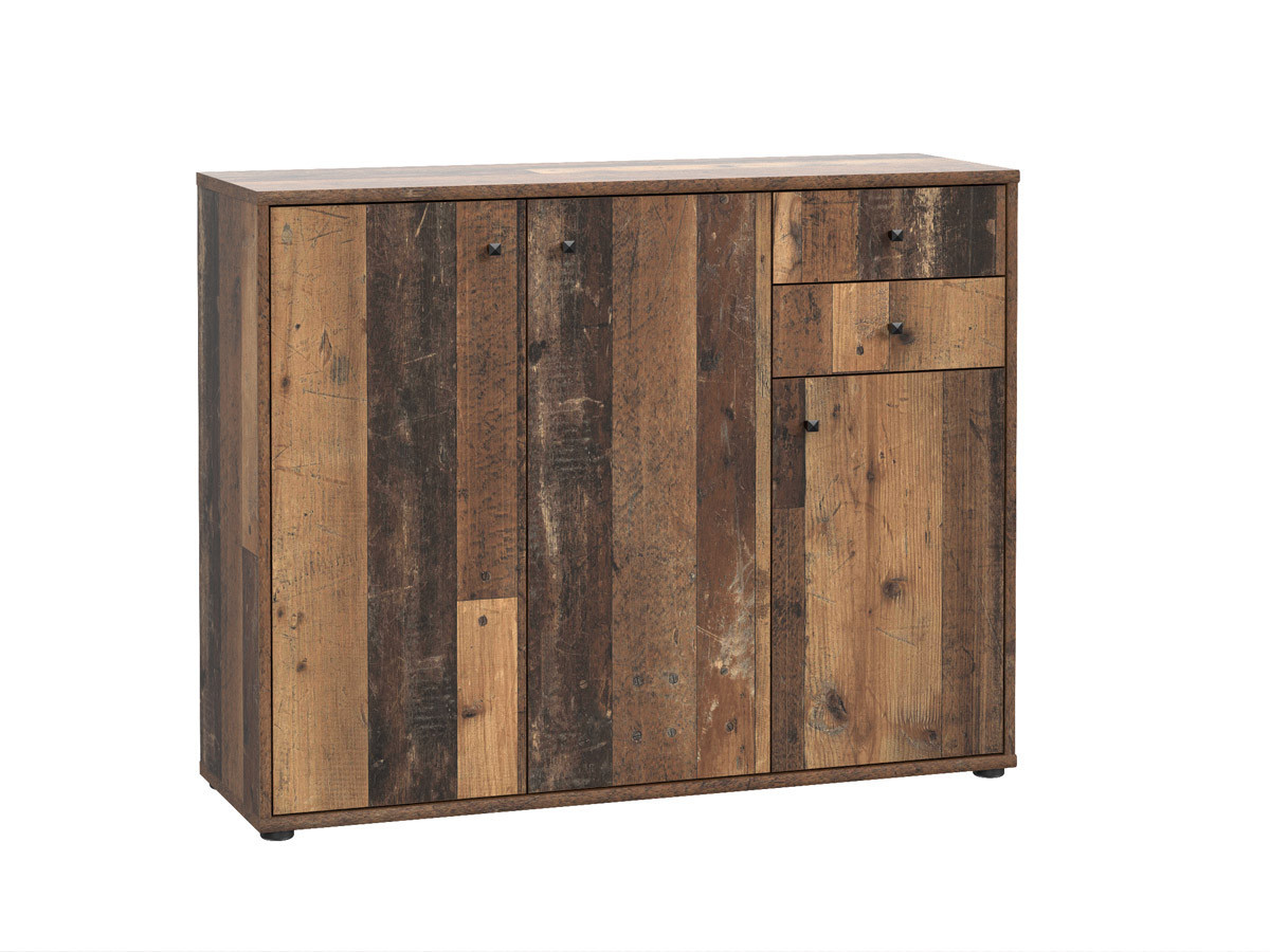 TEMPRA - Meuble d'appoint 3 portes 2 tiroirs