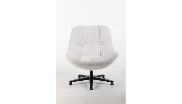 SAO PAULO - Fauteuil pivotant blanc