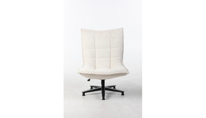 NAGOYA - Fauteuil pivotant crème