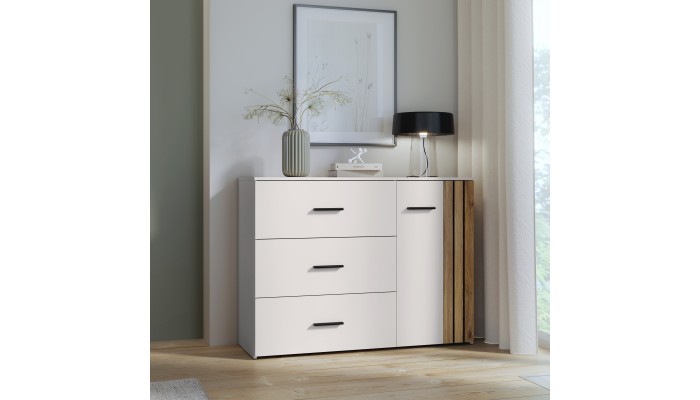 WAVE - Commode 1 porte 3 tiroirs