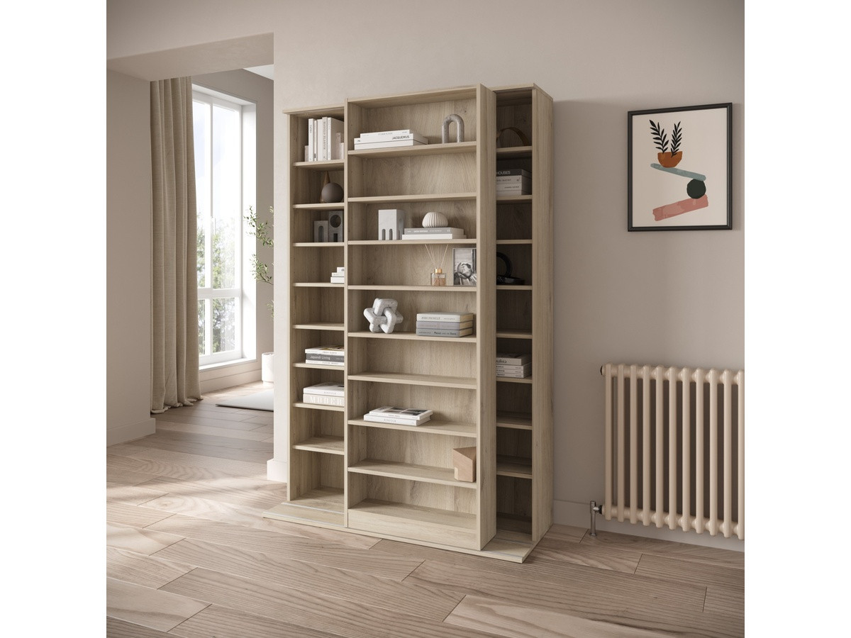 BENTO - Bibliothèque coulissante 