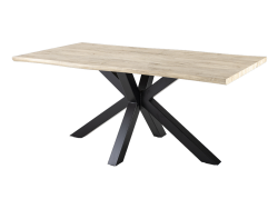 SANDAKAN - Table de séjour rectangulaire pied croix
