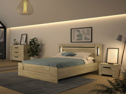 SOFIA - Lit pour couchage 140x190