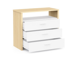 HEVA - Commode 3 tiroirs 1 niche