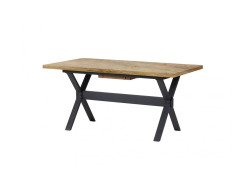 MAKA - Table de séjour rectangulaire Pieds X